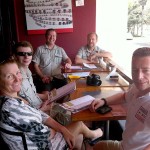 Team at lunch in Lima